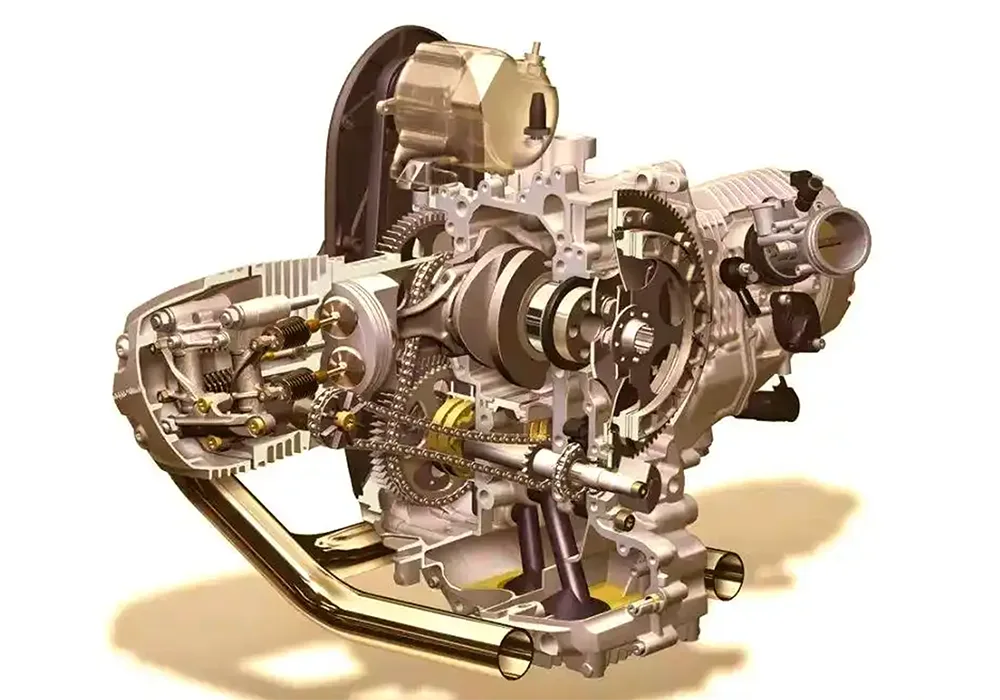 Moottoripyörän voimansiirto- ja vaihdevaihtojärjestelmä